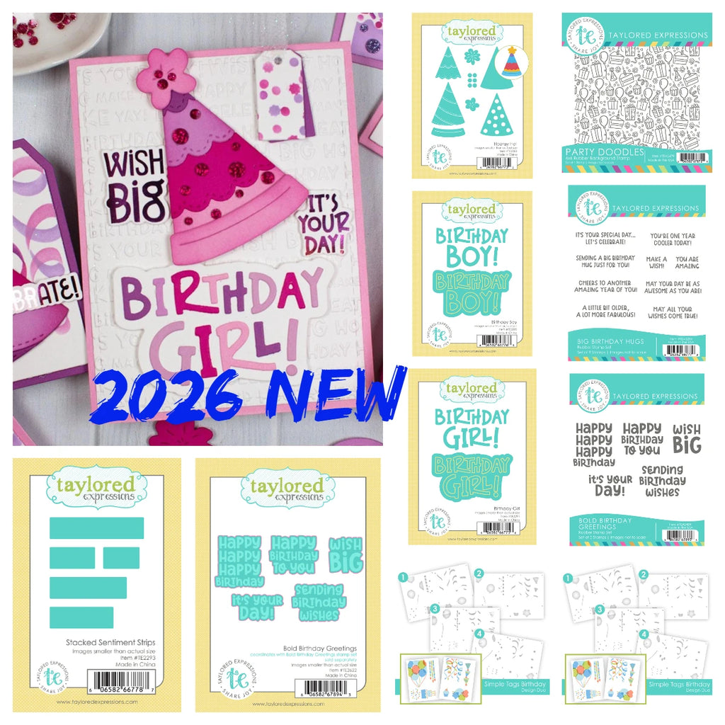 Big Birthday Hugs Greetings Stamp Set Metal Cutting Dies Stencil 2026 Party Pop up Die DIY Scrapbooking Decoration Embossing